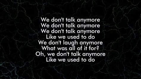 we don t anymore lyrics